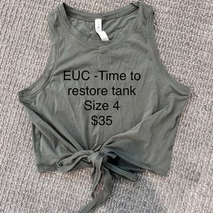 Lululemon time to restore tank